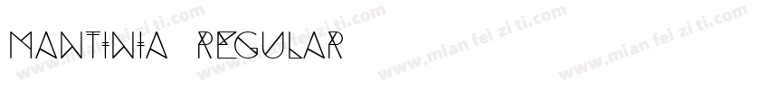 Mantinia Regular字体转换